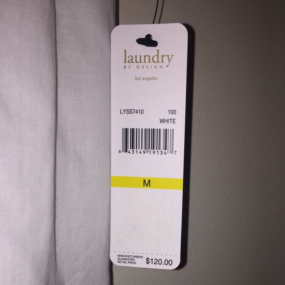 NWT! Laundry by Shelli Segal White Fringe Cover Up - Picture 3 of 6